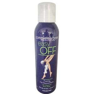 Completely Bare Easy Off Foaming Hair Removal Spray Volcanic Ash Shea Butter NEW